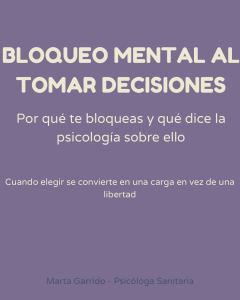 Bloqueo mental al tomar decisiones — portada del artículo de psicología