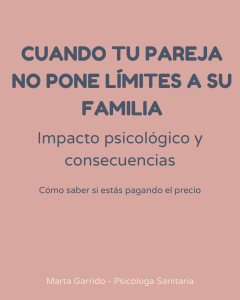 Conflictos de pareja por la familia política y falta de límites