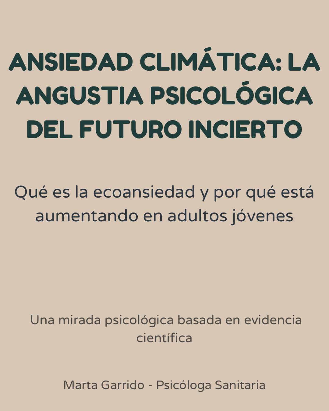Portada vertical del artículo “Ansiedad climática”: ecoansiedad, síntomas y claves para gestionarla.