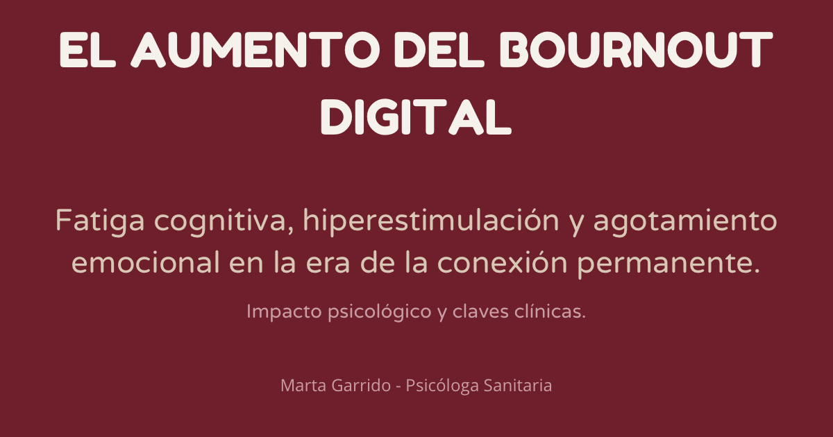 Persona cansada frente al móvil con iconos de redes sociales, representando burnout digital y fatiga mental por el uso de redes.