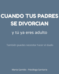 Imagen de un hijo adulto reflexionando sobre el divorcio de sus padres. Artículo de psicología sobre el duelo y los cambios familiares en la edad adulta.